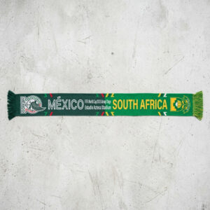 Global Soccer Event 2026 Mexico Vs South Africa Football Scarf Dual Green