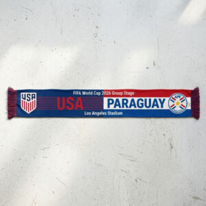 Global Soccer Event 2026 Usa Vs Paraguay Football Scarf Contrast Panels