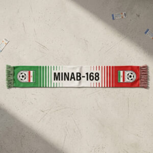 Global Soccer Event 2026 Minab-168 Football Scarf Fringed Trim