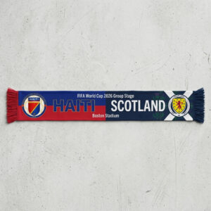 Global Soccer Event 2026 Haiti Vs Scotland Football Scarf National Crests
