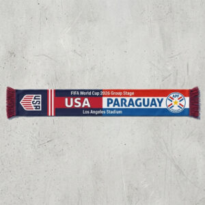 Global Soccer Event 2026 Usa Vs Paraguay Football Scarf Match Souvenir