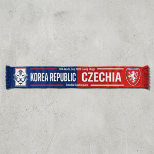Global Soccer Event 2026 Korea Republic Vs Czechia Football Scarf National Emblems