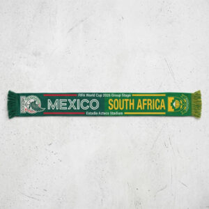Global Soccer Event 2026 Mexico Vs South Africa Football Scarf Split Design