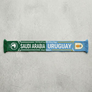 Global Soccer Event 2026 Saudi Arabia Vs Uruguay Football Scarf Vibrant Print