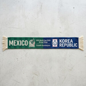 Global Soccer Event 2026 Mexico Vs Korea Republic Football Scarf Two Tone