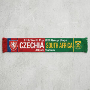 Global Soccer Event 2026 Czechia Vs South Africa Football Scarf Atlanta Edition