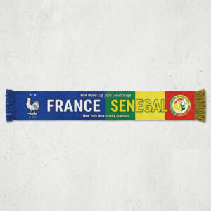 Global Soccer Event 2026 France Vs Senegal Football Scarf Contrast Border