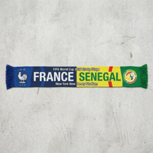 Global Soccer Event 2026 France Vs Senegal Football Scarf Half Design