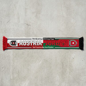 Global Soccer Event 2026 Austria Vs Jordan Football Scarf San Francisco