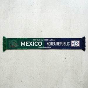 Global Soccer Event 2026 Mexico Vs Korea Republic Football Scarf Bold Graphics