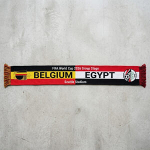 Global Soccer Event 2026 Belgium Vs Egypt Football Scarf Split Color
