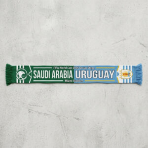 Global Soccer Event 2026 Saudi Arabia Vs Uruguay Football Scarf National Crests