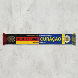 Global Soccer Event 2026 Germany Vs Curaçao Football Scarf National Crests