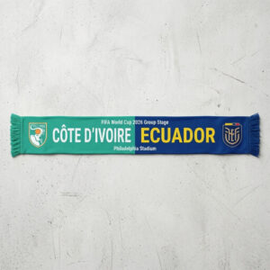 Global Soccer Event 2026 Côte D’Ivoire Vs Ecuador Football Scarf Stadium Edition
