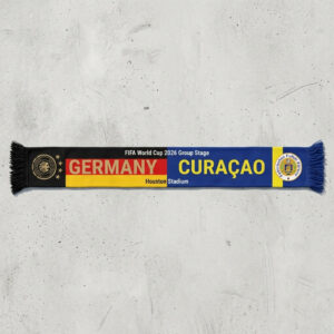 Global Soccer Event 2026 Germany Vs Curaçao Football Scarf Two Sided