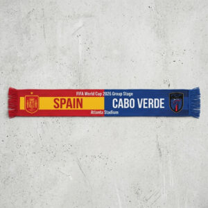 Global Soccer Event 2026 Spain Vs Cabo Verde Football Scarf Dual Tone