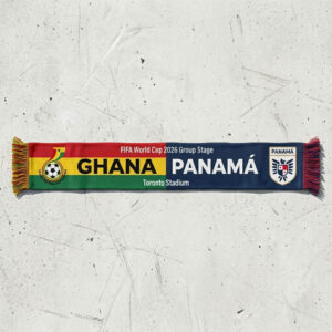 Global Soccer Event 2026 Ghana Vs Panama Football Scarf Bold Typography