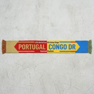 Global Soccer Event 2026 Portugal Vs Congo DR Football Scarf Contrast Style