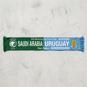 Global Soccer Event 2026 Saudi Arabia Vs Uruguay Football Scarf Stadium Edition