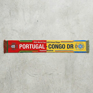 Global Soccer Event 2026 Portugal Vs Congo DR Football Scarf Houston Edition