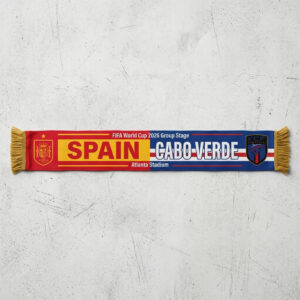 Global Soccer Event 2026 Spain Vs Cabo Verde Football Scarf Sleek Finish