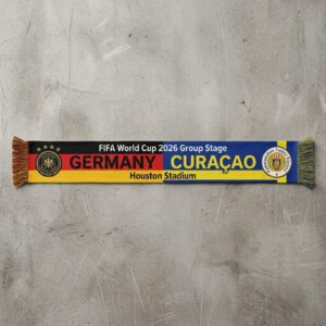 Global Soccer Event 2026 Germany Vs Curaçao Football Scarf Group Stage