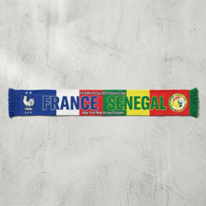 Global Soccer Event 2026 France Vs Senegal Football Scarf New York