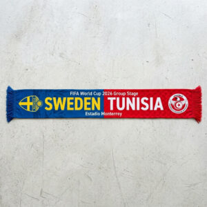 Global Soccer Event 2026 Sweden Vs Tunisia Football Scarf Vibrant Print