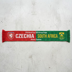 Global Soccer Event 2026 Czechia Vs South Africa Football Scarf Two Tone