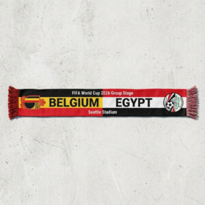Global Soccer Event 2026 Belgium Vs Egypt Football Scarf Group Stage