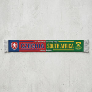 Global Soccer Event 2026 Czechia Vs South Africa Football Scarf Contrast Style