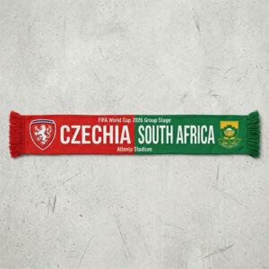 Global Soccer Event 2026 Czechia Vs South Africa Football Scarf Split Colors