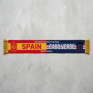 Global Soccer Event 2026 Spain Vs Cabo Verde Football Scarf Official Crests