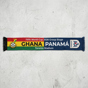 Global Soccer Event 2026 Ghana Vs Panama Football Scarf Contrast Style