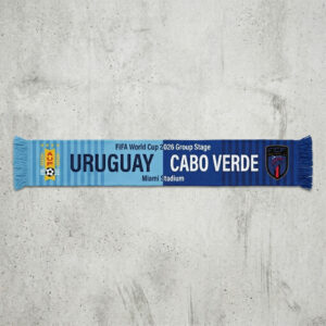 Global Soccer Event 2026 Uruguay Vs Cabo Verde Football Scarf Contrast Style