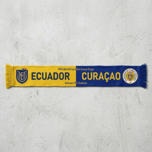Global Soccer Event 2026 Ecuador Vs Curaçao Football Scarf Vibrant Colors