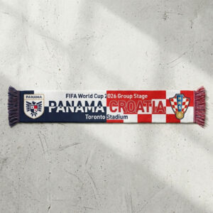 Global Soccer Event 2026 Panama Vs Croatia Football Scarf Match Souvenir