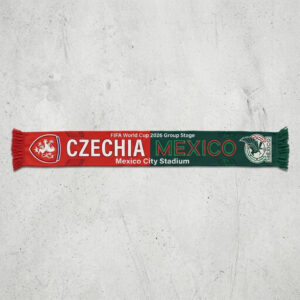 Global Soccer Event 2026 Czechia Vs Mexico Football Scarf Half Green