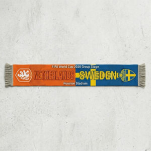 Global Soccer Event 2026 Netherlands Vs Sweden Football Scarf Match Souvenir