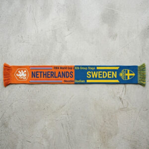 Global Soccer Event 2026 Netherlands Vs Sweden Football Scarf Color Block
