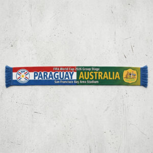 Global Soccer Event 2026 Paraguay Vs Australia Football Scarf Nation Shields