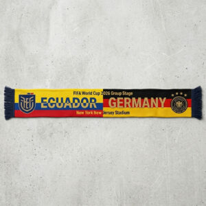 Global Soccer Event 2026 Ecuador Vs Germany Football Scarf Group Stage
