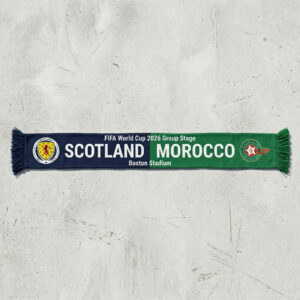 Global Soccer Event 2026 Scotland Vs Morocco Football Scarf Split Colors