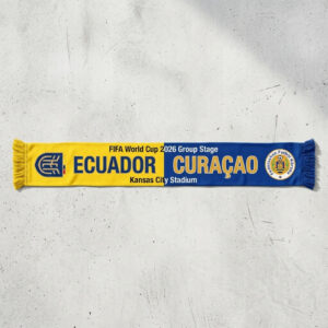 Global Soccer Event 2026 Ecuador Vs Curaçao Football Scarf Contrast Style