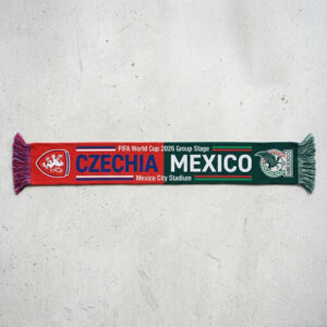 Global Soccer Event 2026 Czechia Vs Mexico Football Scarf Split Design