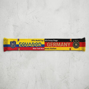 Global Soccer Event 2026 Ecuador Vs Germany Football Scarf Double Side