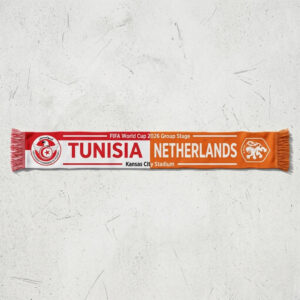 Global Soccer Event 2026 Tunisia Vs Netherlands Football Scarf Group Stage
