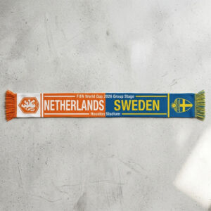 Global Soccer Event 2026 Netherlands Vs Sweden Football Scarf Houston Edition