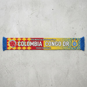 Global Soccer Event 2026 Colombia Vs Congo DR Football Scarf Group Stage