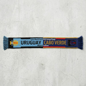 Global Soccer Event 2026 Uruguay Vs Cabo Verde Football Scarf Color Block